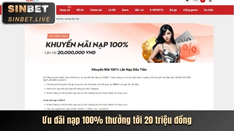 Khuyến mãi chào mừng thể thao clubv win